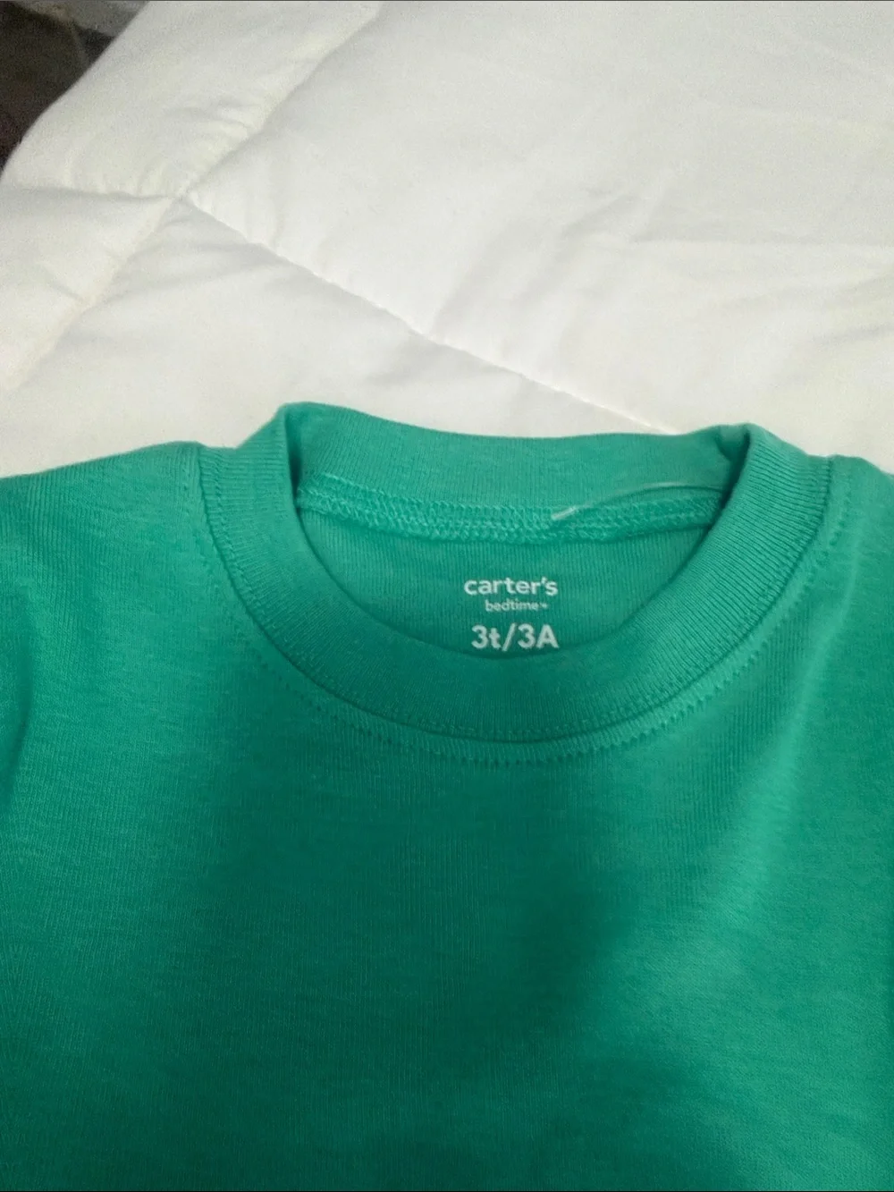 Carter's Teal Green Bear 'Sleep to the Beat' Pajama Set